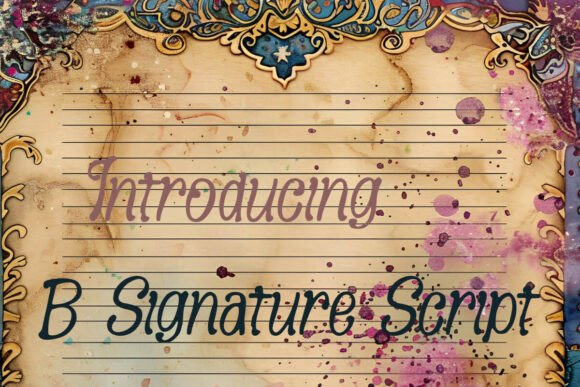 B Signature Script Font: Elevate Your Small Business Brand