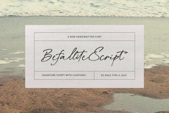Befallite Script Font for Handmade Products