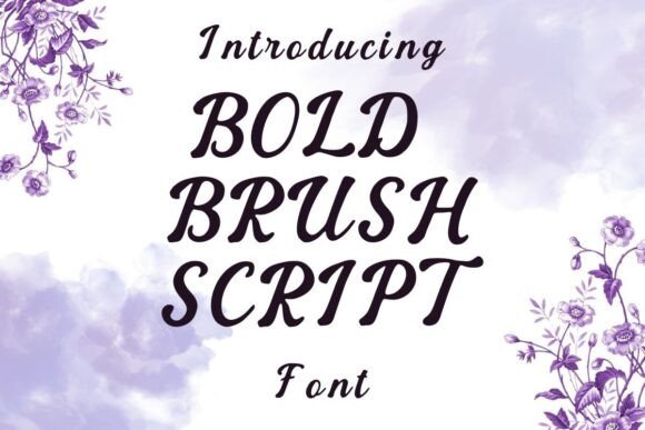 Bold Brush Script Font for Editorial Design