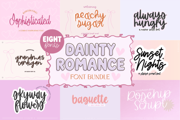 Dainty Romance Script Bundle: A Designer’s Review of This Elegant Font Collection