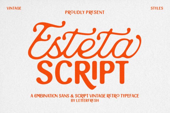 Esteta Script Duo: A Bold Typeface for Business Branding