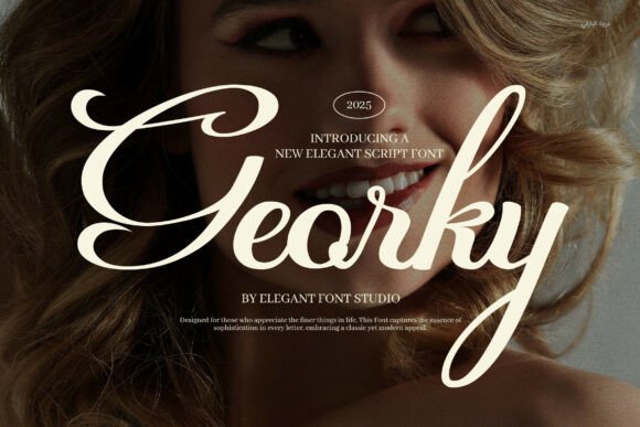 Georky Wedding Script Font for Elegant Craft Projects