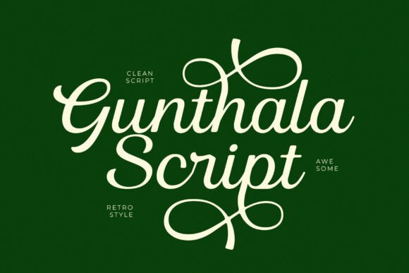 Gunthala Script Font for Clear Campaign Visuals