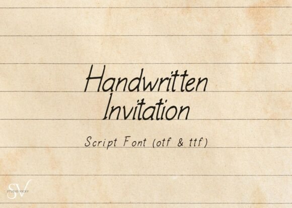 Handwritten Invitation Script Font for Modern Web Design