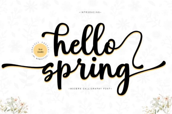 Hello Spring Script Font for Web Design