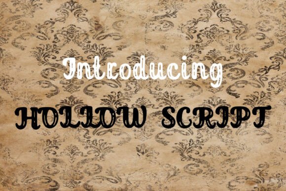 Hollow Script Font for Modern Web Design