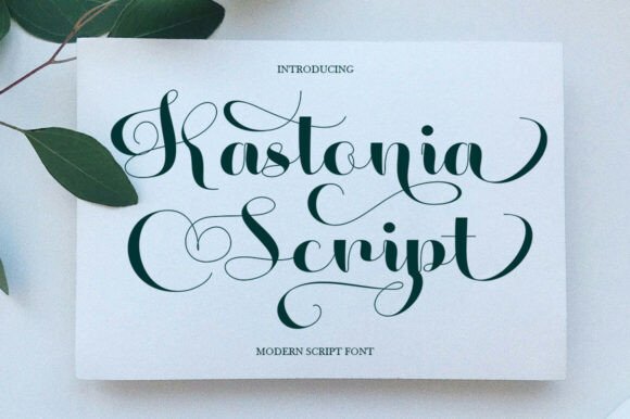 Kastonia Script Font: Elevating Editorial Elegance