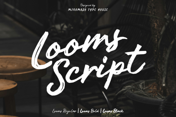 Looms Script Font: Organic Style for Handmade Labels
