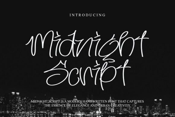 Midnight Script Font Review: Elegant Urban Typography