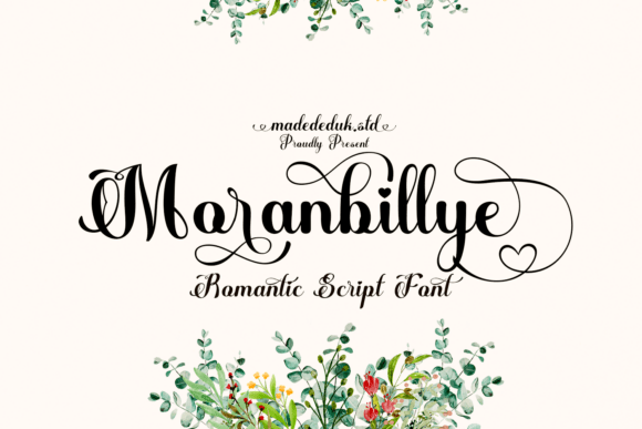 Moranbillye Script Font: Elegant Branding for Small Business