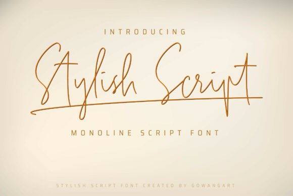 Stylish Script Font: Elevating Digital Brand Layouts