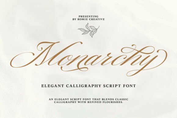 Testing Monarchy Script Font for Elegant Brand Identity