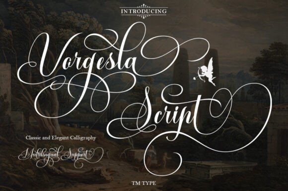 Vorgesla Script Font for Modern Editorial Design