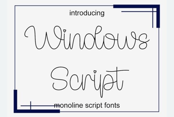 Windows Script Font for Digital Marketing Visuals
